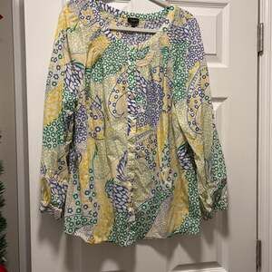 Top Stitched Cotton Top - Fresh Paisley